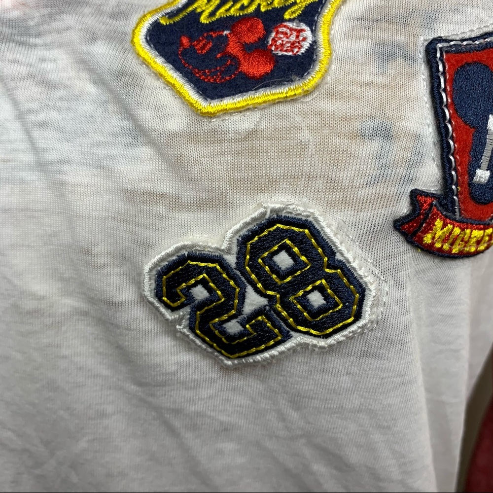 Disney Mickey Mouse Patch Raglan Tissue Shirt - image 6
